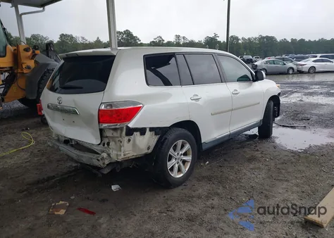 2011 Toyota Highlander z USA, uszkodzony, nr VIN 5TDZA3EH7BS008004